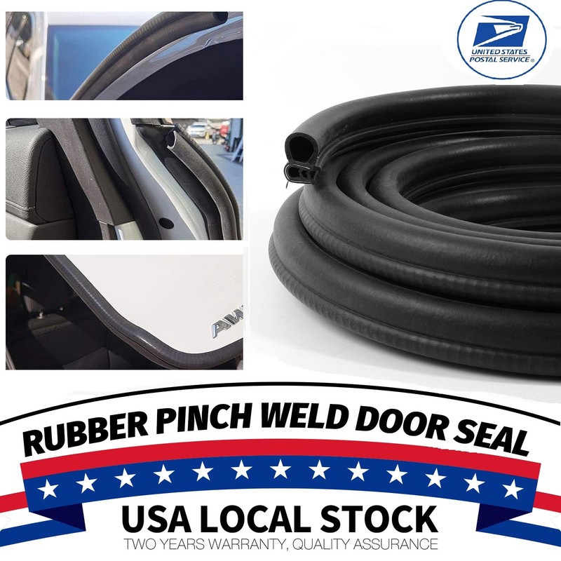 Automotive Door Weather Stripping 20Ft Car Door Rubber Edge Trim Seal Strip