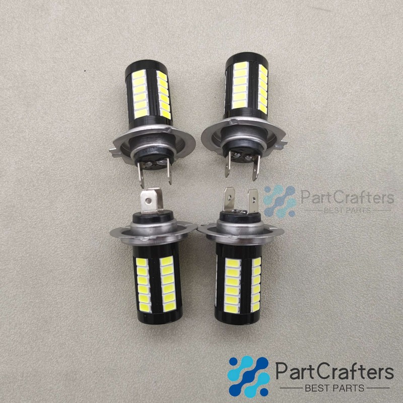 4x H7 Super Bright LED Headlight Bulbs Conversion Kit High Low Beam 6000K White gallery