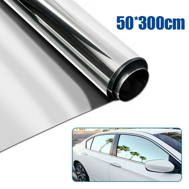 20″x 10FT Silver Chrome Tint Film Window Mirror Glass Car Accessories Universal