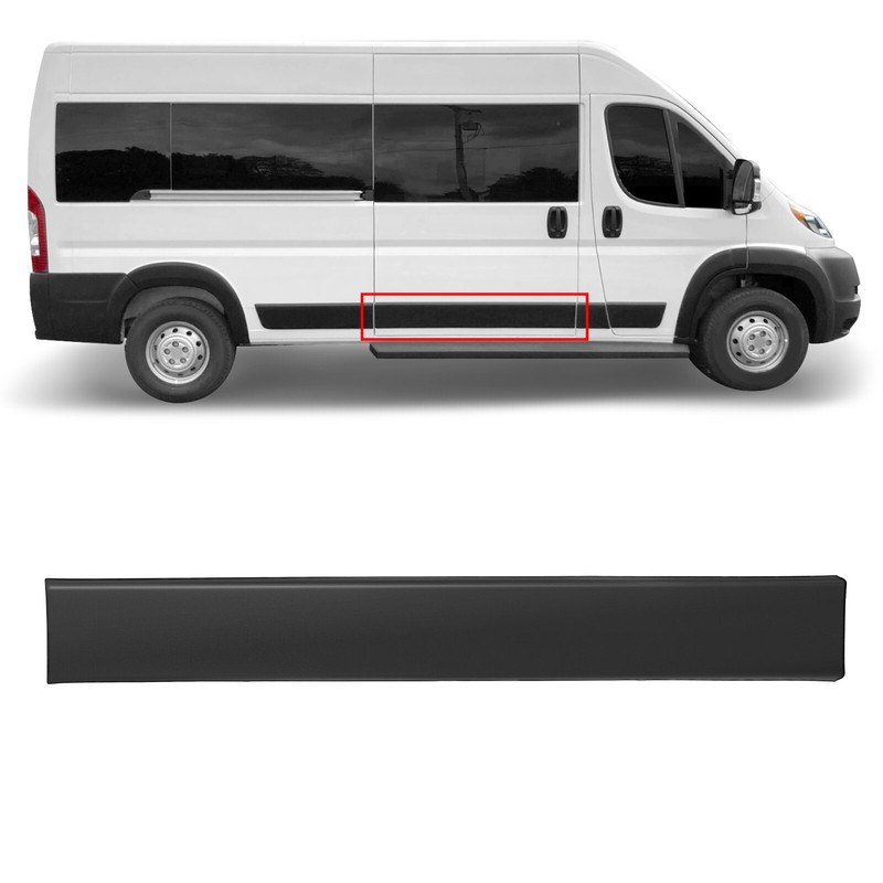 Fits Ram Promaster 2019-2022 Right Side Sliding Door Trim Molding Passenger Side