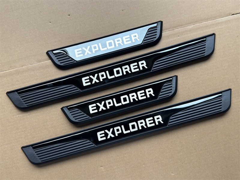 For Ford Explorer Car Accessories Door Sill Strip Protector Scuff Plate Guard X4
