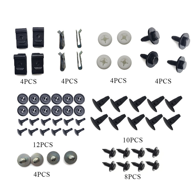 50Pcs Engine Splash Shield Fender Bumper Screw Clips Rivet Fastener For Toyota gallery