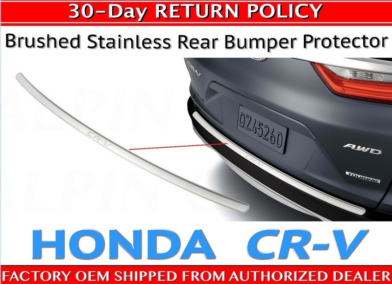 🔥 Genuine Honda CR-V Brushed Stainless Rear Bumper Protector 2017 – 2020 🔥