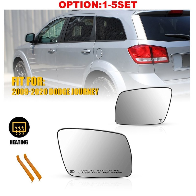 Front Left Right Side Mirror Glass Clear 68045693AA For 2009-2020 Dodge Journey