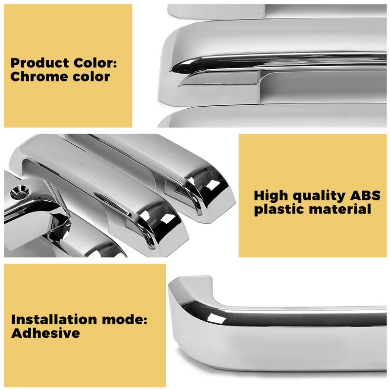 For 2017-2022 Ford F250 F350 F450 Chrome 4pcs Exterior Door Handle Covers Trim gallery