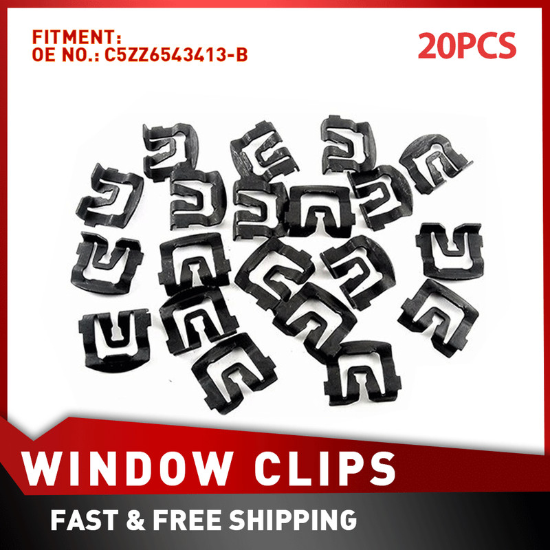 20PCS For Lincoln FORD F100 F150 F250 F350 Windshield Trim Molding Clips