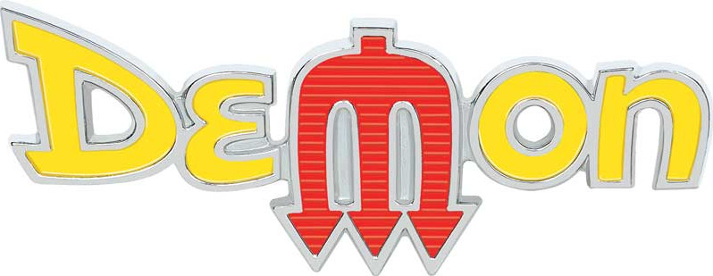 OER Zinc Diecast Front Fender Emblem For 1972 Dodge Dart Demon