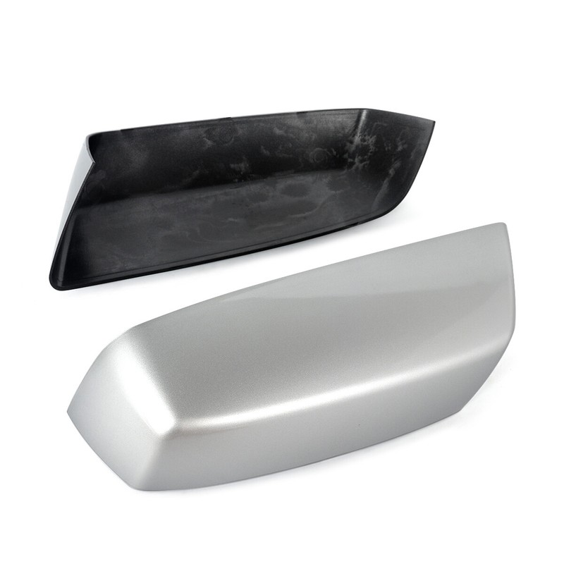 Fit For 2014-2018 Chevy Silverado Door Handle COVERS+Top Mirrors Silver Ice New gallery