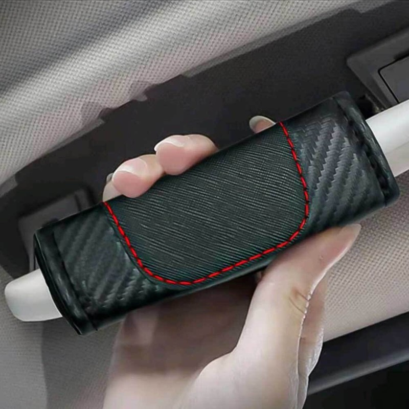 4x Car Roof Pull Glove Armrest Handle Cover Handrail Protector Cover Accessories gallery