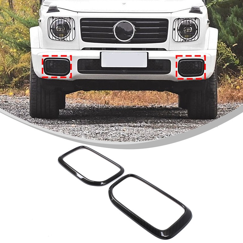 Carbon Fiber ABS Front Bumper Side Air Intake Trim For Benz G-Class W465 2025+