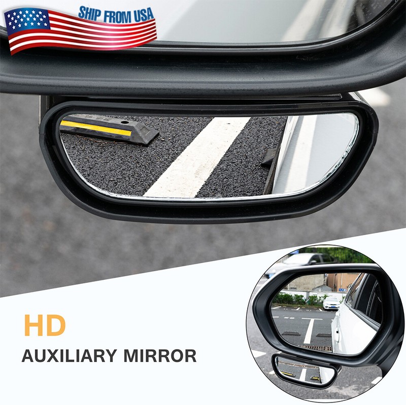 Blind Spot Mirror Wide Angle HD Glass for Driver Side Car Truck SUV Adjustable