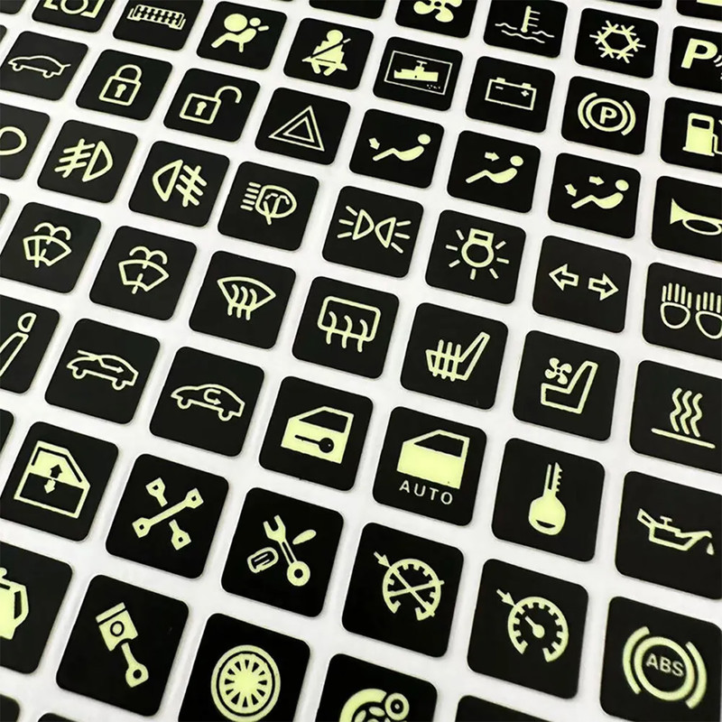 Universal Luminous Car Interior Panel Button Switch Decal Sticker Accessories gallery