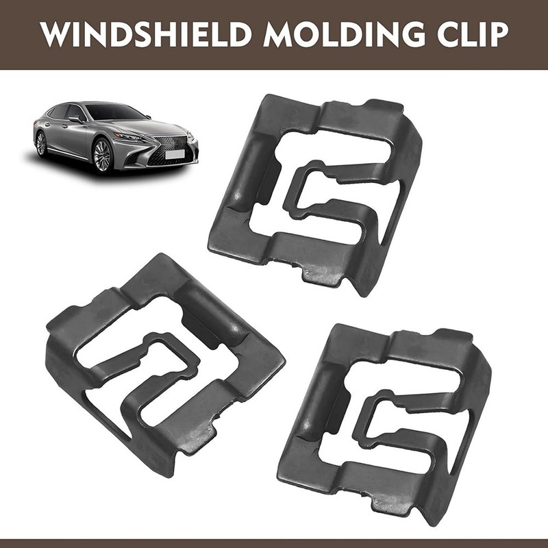 Set 20 of Body Front Windshield Reveal Trim Molding Clips For 1964-1993 Ford gallery