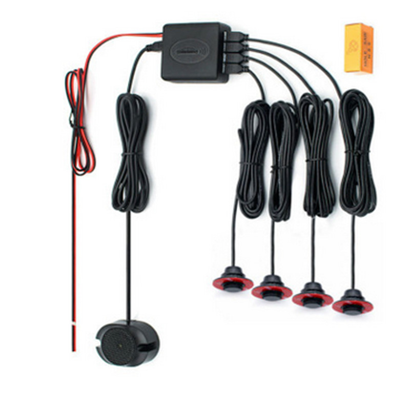 Car Parking Sensor Reverse Backup Radar Kit Adjustable Rainproof Accessories