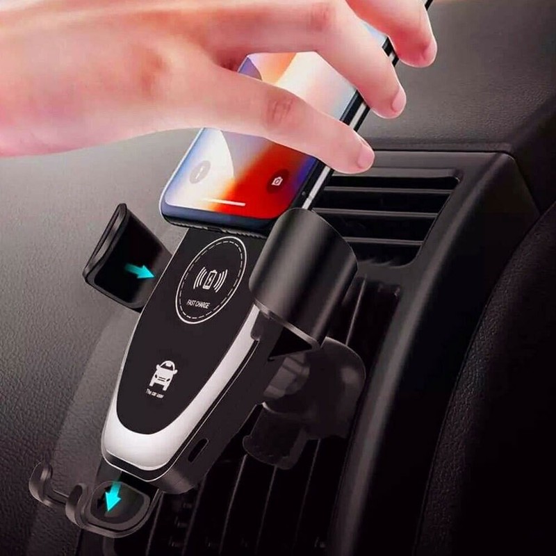 Wireless 10W Fast Charger Car Phone Holder Gravity Mount Universal Accessories gallery