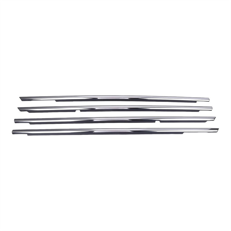 1 Set Chrome Front Rear Door Belt Moulding 7571033080 For Toyota Camry 2002-2006 gallery