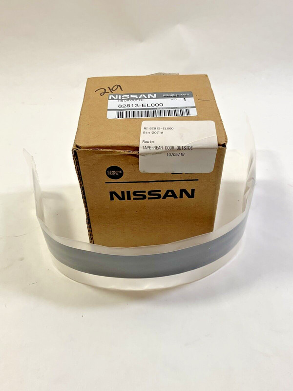 New OEM Nissan Rear Door Black Out Tape Driver Side 2007-2012 82813-EL000 gallery