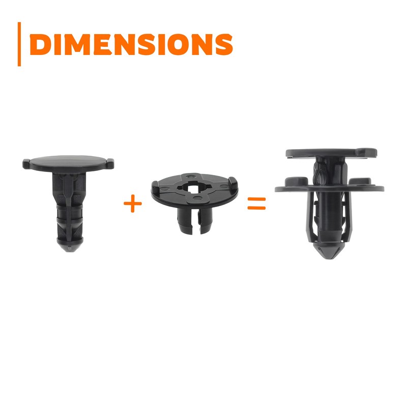 For Nissan Maxima 300ZX 300Z Rivet Mud Flap Bumper Fender Fastener Clips 20pcs gallery
