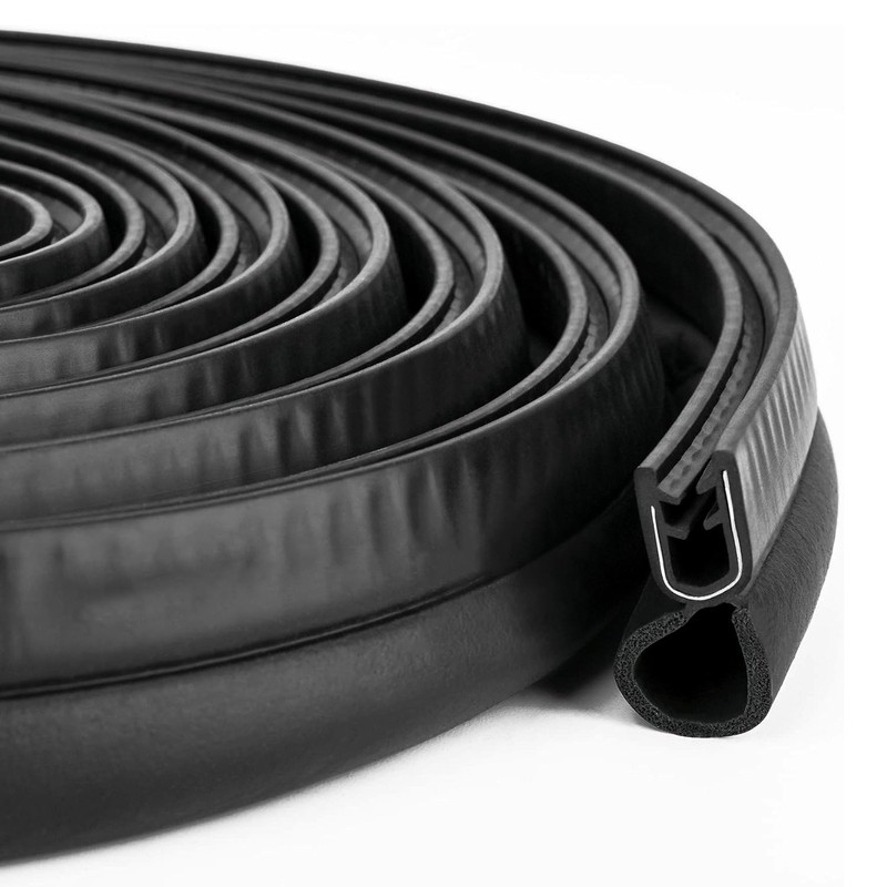 13FT Car Door Rubber Seal Strip with U-Shaped Side Bulb, Car Weather Striping gallery