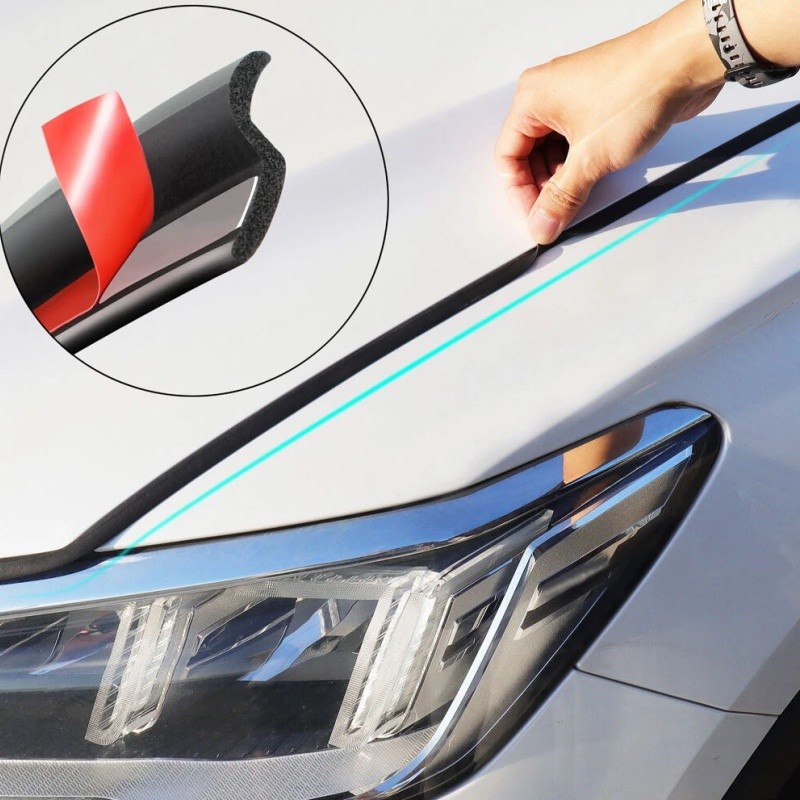 13Ft Z-shape Car Door Window Rubber Seal Strip Pad Weatherstrip Seal Hollow 4M gallery