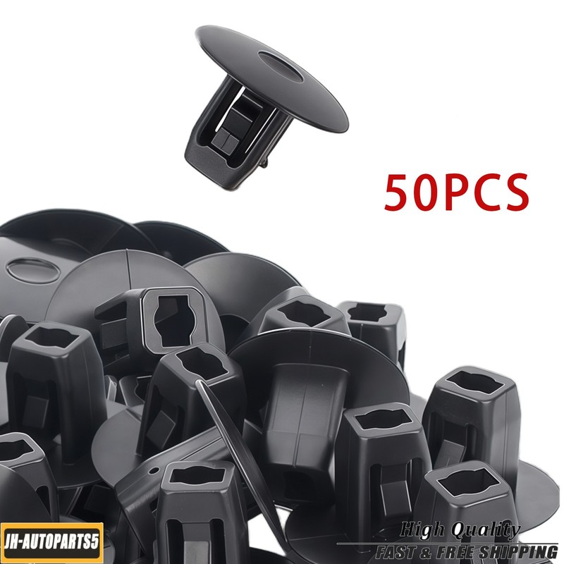 50x Black Fender Apron Grommet Nut Clips For 90682-SEA-003 963572D Honda Acura gallery