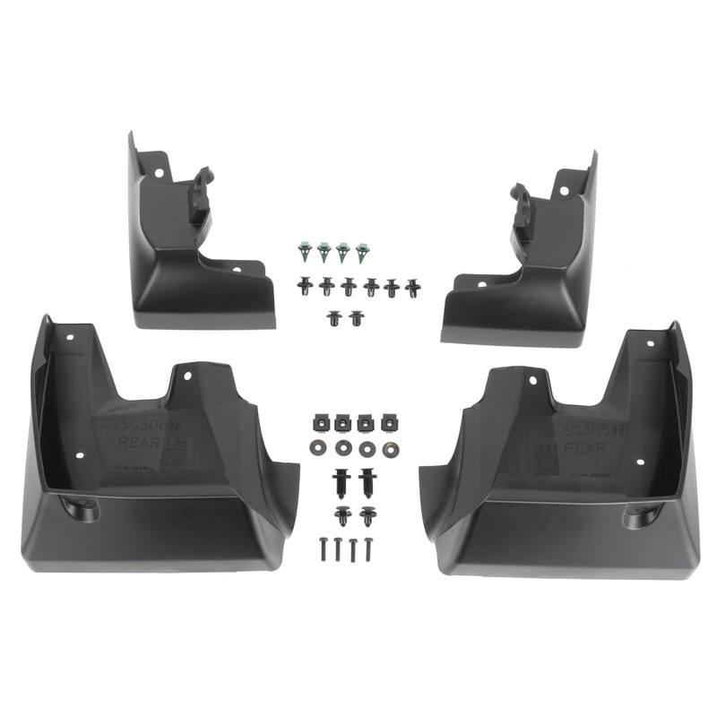 OEM 2014-2018 Subaru Forester Splash Guard Mud Flap Set 4 Matte Black J1010SG300