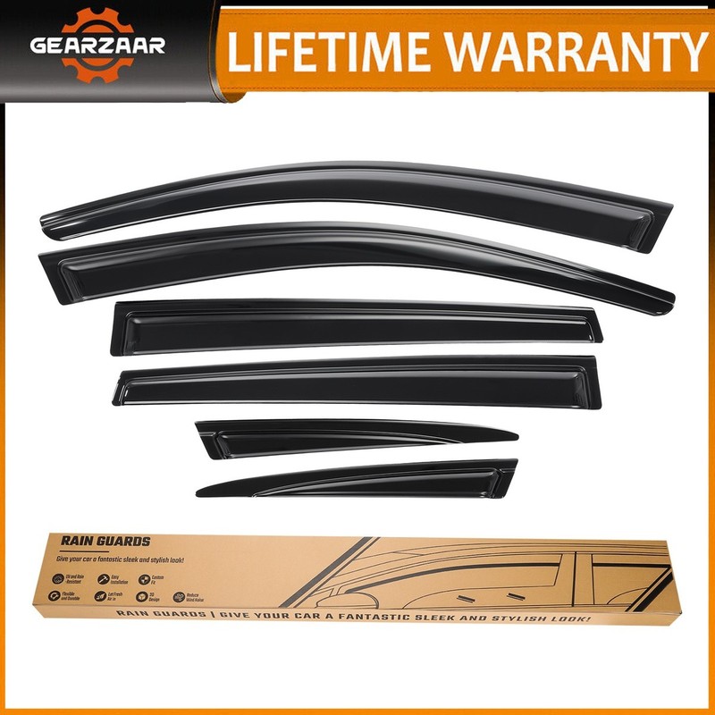 For 2017-2022 Honda CR-V JDM Window Visors Vent Rain Guards Deflector 6pc Set