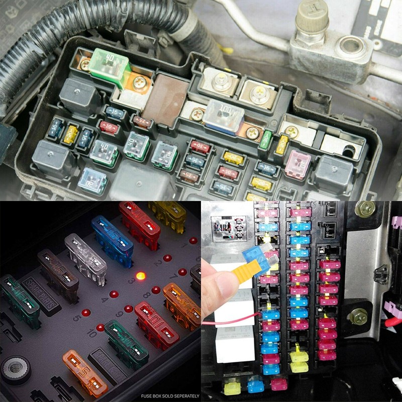 Mini Car Fuse Colorful Assorted Kit AMP Blade Set Auto 220pcs Truck Automotive gallery