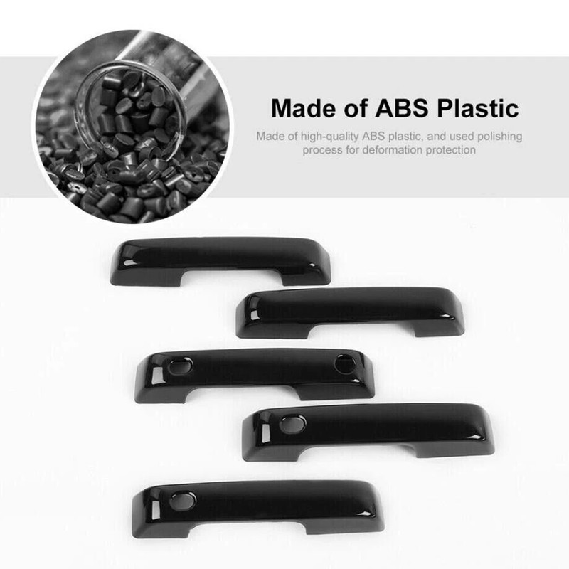 Glossy Black Exterior Door Handle Cover Trim Set 5PCS For Ford Bronco 2021-2026 gallery