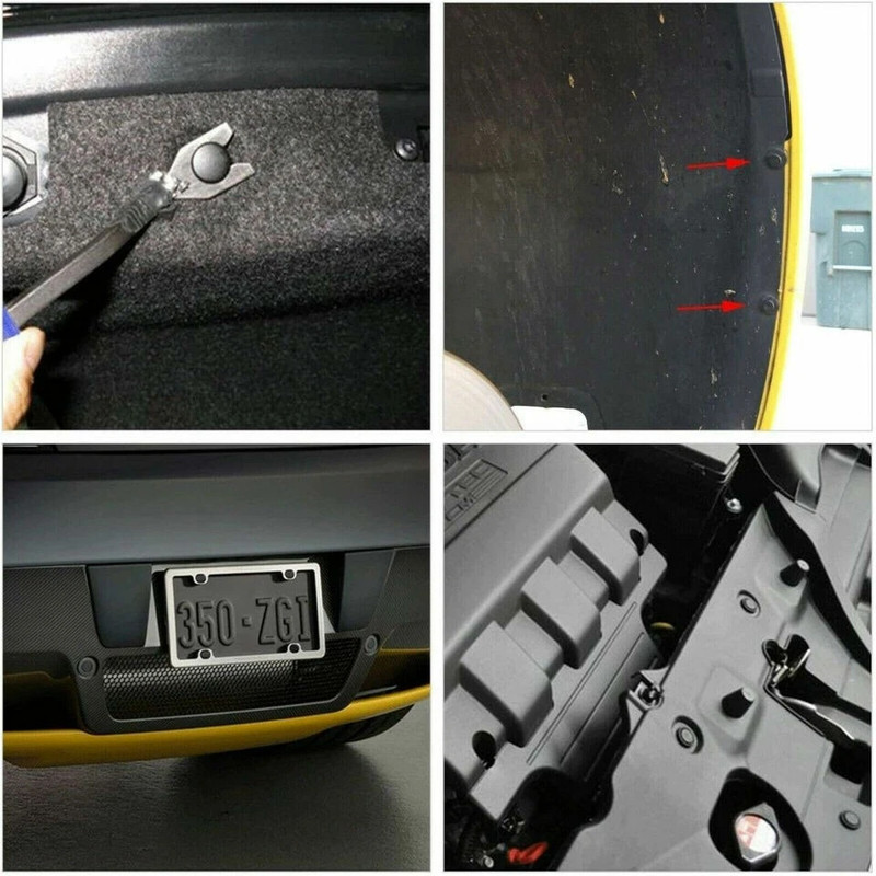 100PCS For Honda Del Sol Bumper Clips Retainer Car Rivets Fastener Fender Push gallery