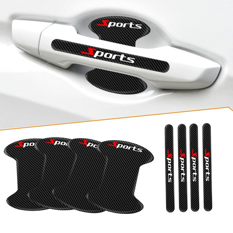 Black Invisible Car Door Handle Films Scratch Protector Sticker Car Accessories gallery
