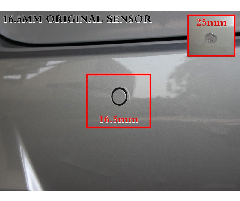 4pcs Adjustable Flat Sensors Car Parking Sensor Reverse Backup Radar System Kit gallery