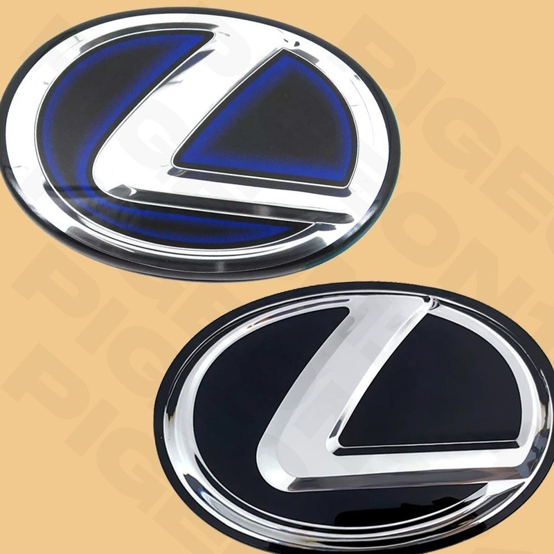 53141-48100 Front Grille Emblem Nameplate For 2015-2018 IS350 NX300H Black Blue gallery