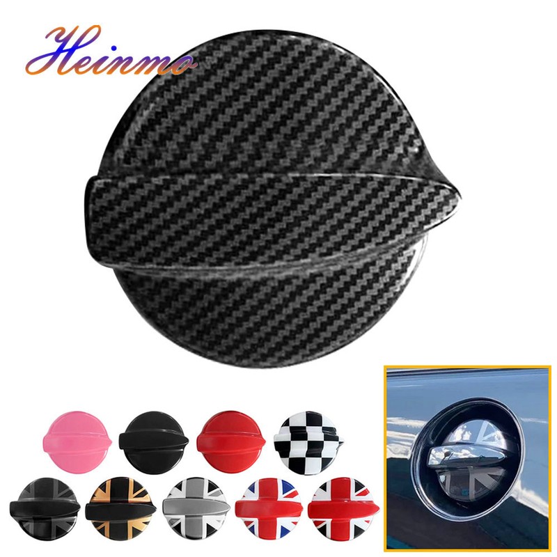 For Cooper S R50 R52 R53 2002-2008 Carbon Look Car Gas Fuel Tank Cap Cover Trims