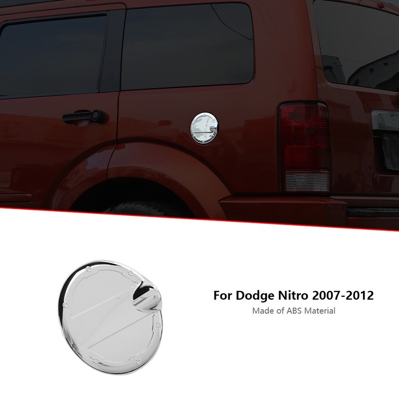 Exterior Door Fuel Tank Gas Cap Cover Trim Bezels for Dodge Nitro 2007-12 Chrome gallery