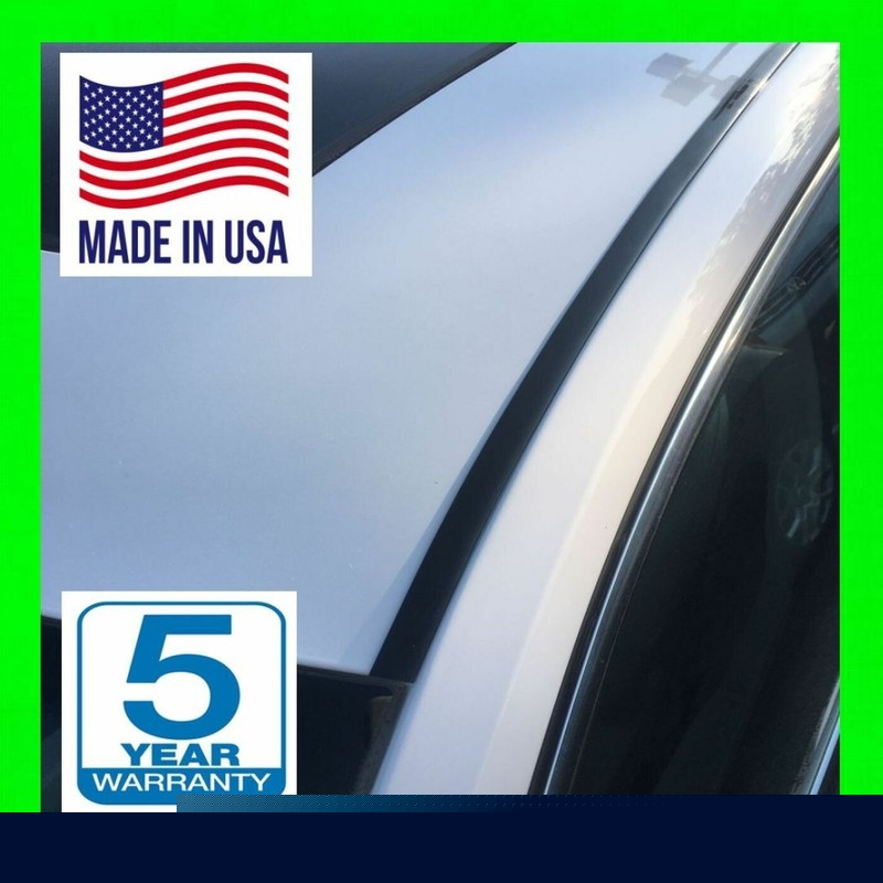 FOR HUMMER BLACK 2PC ROOF TOP TRIM DRIP MOLDINGS COVERS SET 5 YEAR WARRANTY