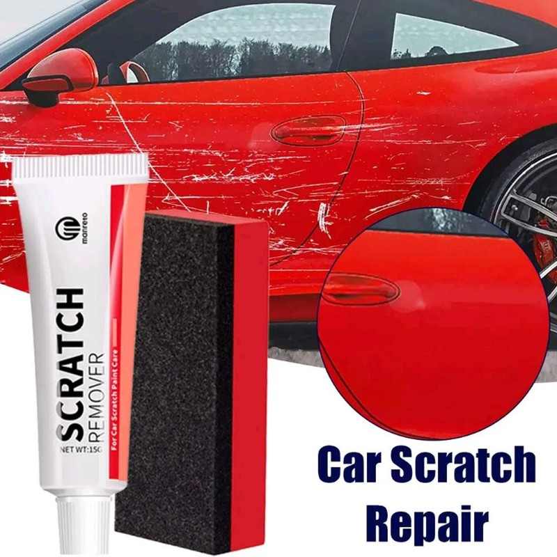 Car Scratch Remover Car Polishing Paste with Sponge Car Body Paint Care Kit