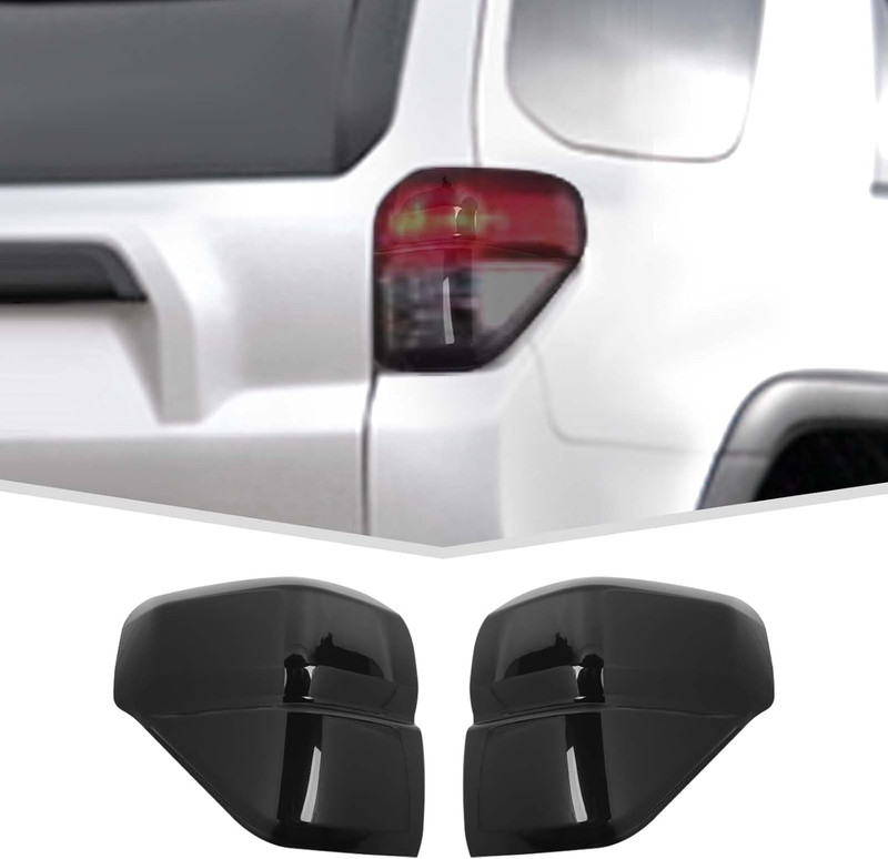 Smoked Black Tail Light Lamp Guard Cover Trim Bezels for 4Runner 2010-2013 gallery