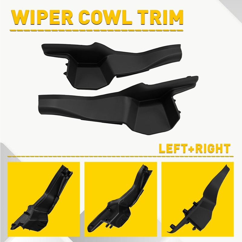 2Pcs/Set Windshield Wiper Cowl Cover Extension Cover Trim For Honda CRV 2017-22 gallery
