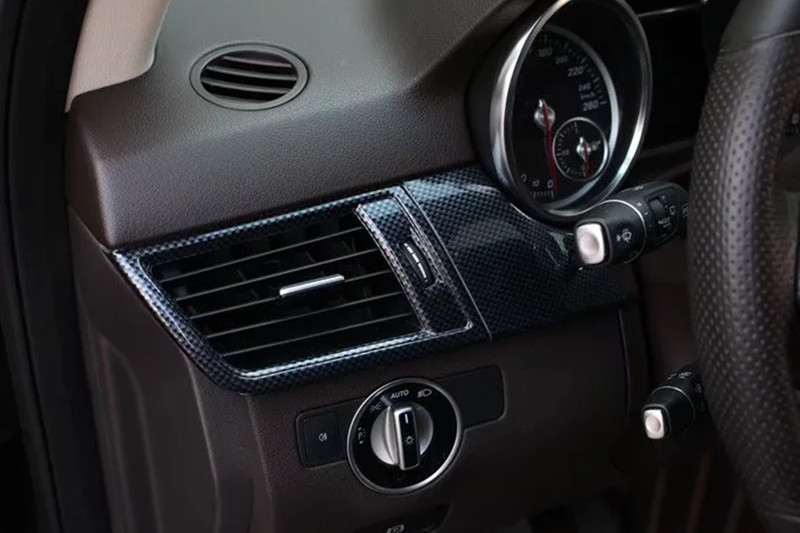 13PCS Carbon Fiber Car Interior Kit Cover Trim For Mercedes Benz GLE 2015-2019 gallery
