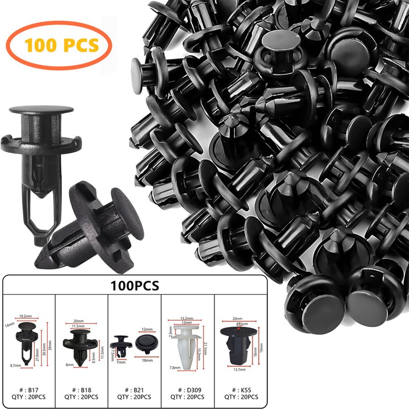 100x Engine Under Cover Grille Bumper Push-Type Retainer Clip Replaces for Lexus