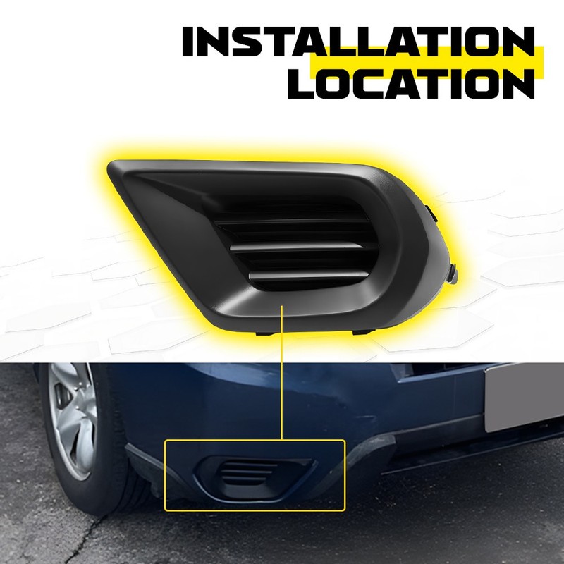 2PCS Front Bumper Fog Light Cover Bezel Frame For 2014-2016 Subaru Forester gallery