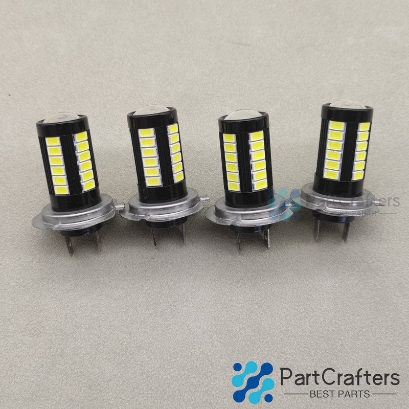 4x H7 Super Bright LED Headlight Bulbs Conversion Kit High Low Beam 6000K White gallery