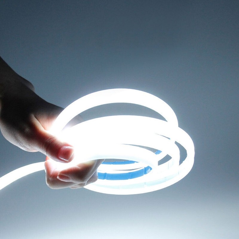 120cm White Flexible Car Hood Day Running LED Light Strip Universal Accessories gallery