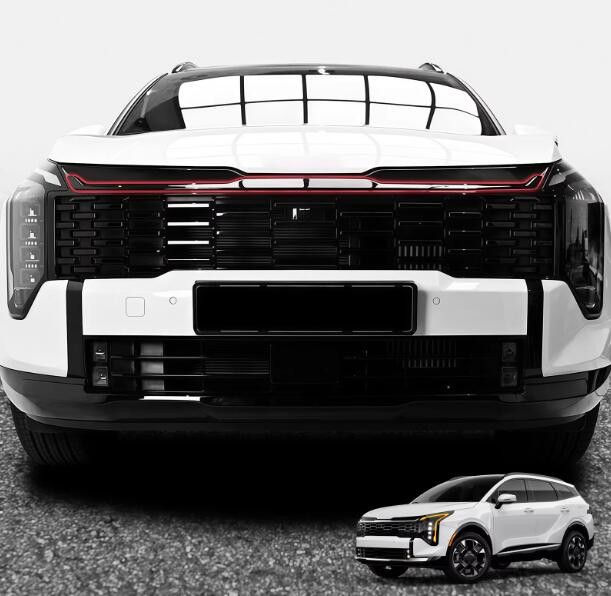 For 2026 Kia Sportage Gloss Black ABS Front Grille Upper Decorative Strip Trim Z
