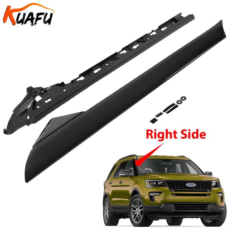 Right Side Windshield A-Pillar Molding Trim Inner+Outer For Ford Explorer 11-19