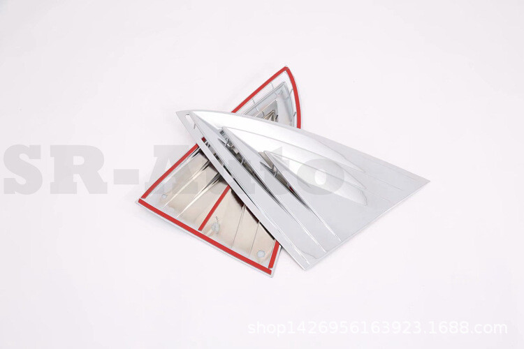 For Tesla Model 3 2017-2023 Chrome Side Window Louver Shutter Cover Trim decor gallery