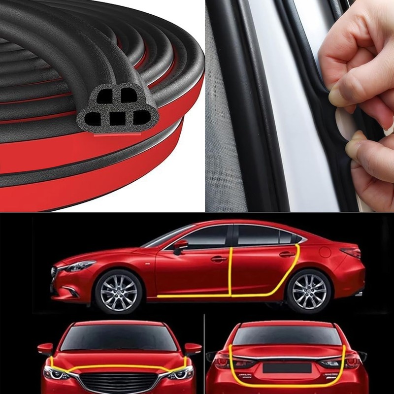 33FT Car Door Edge Rubber Seal Weather Strip For Toyota L Shape Accessories gallery