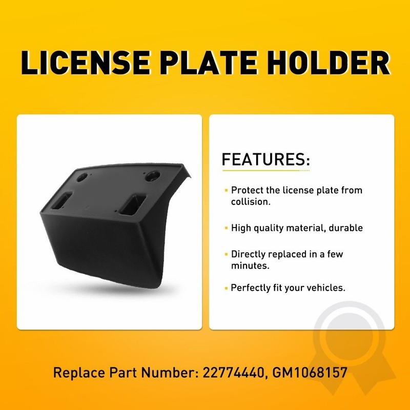 Front License Bracket Plate for 2019 Chevrolet Silverado 3500 2500 HD GM1068157 gallery