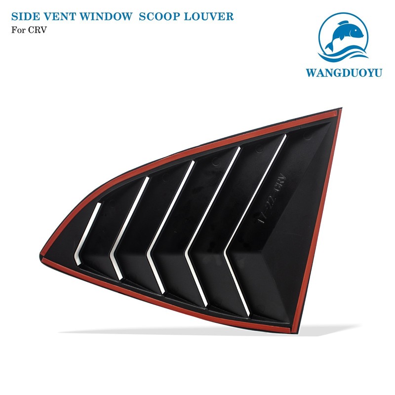 For Honda CRV CR-V 2017-2022 Rear Side Window Louvers Shutter Cover Carbon Style gallery